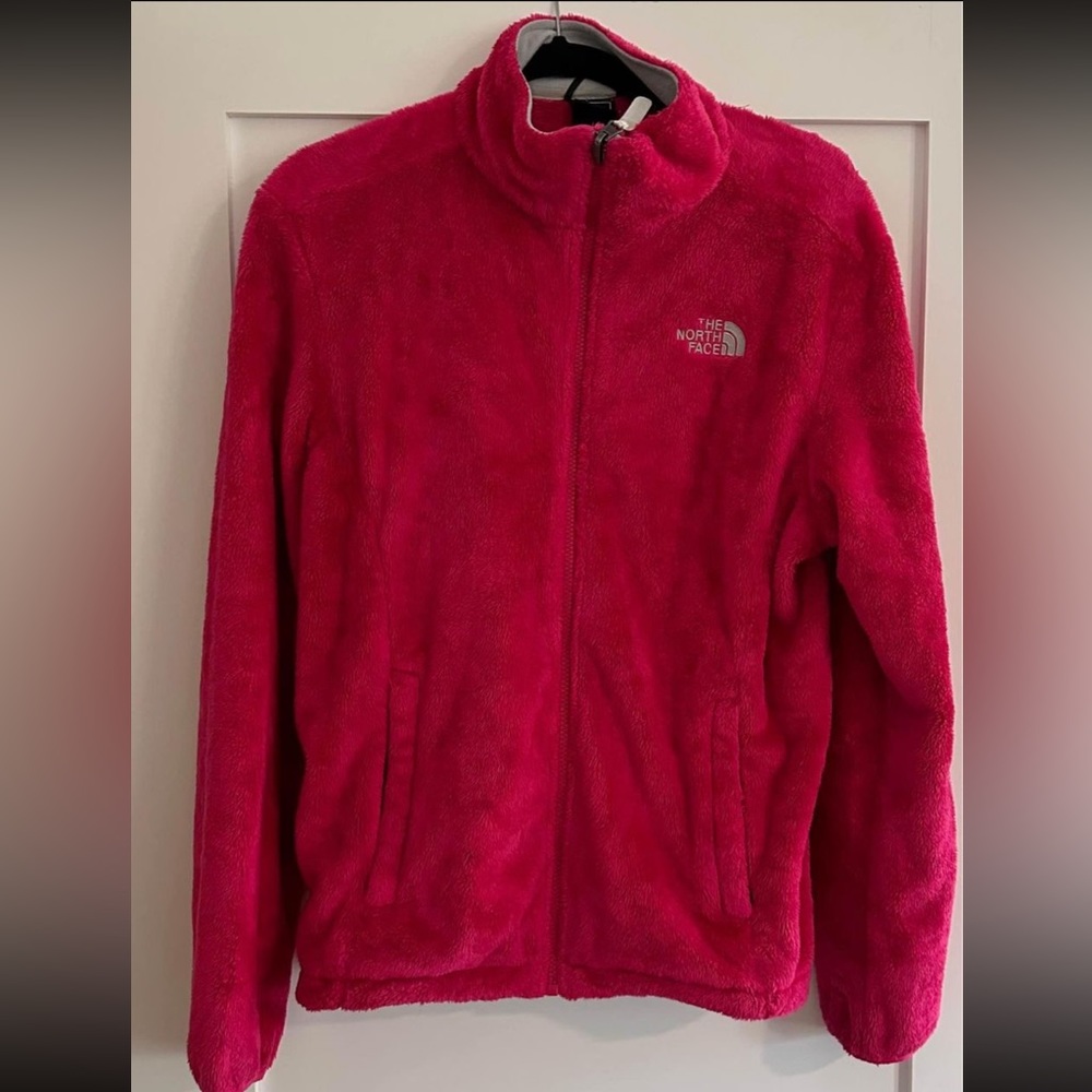 North Face women’s pink fleece size large